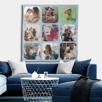 Keepsake Photo Collage square template round edges