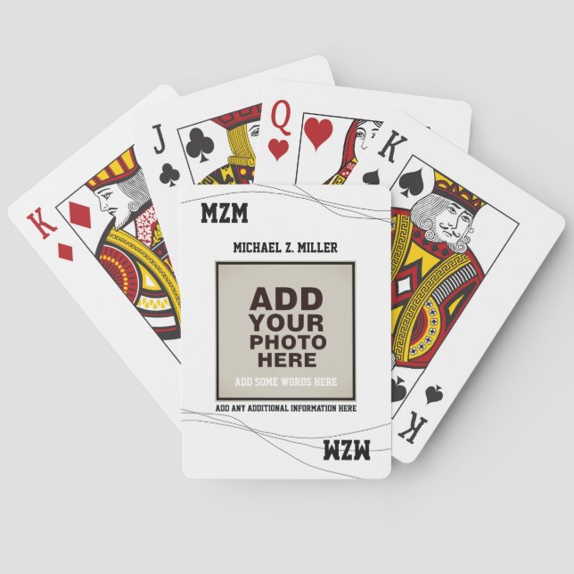 keepsake photography playing cards (Back)