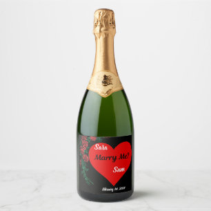 Keepsake Proposal Boxes Sparkling Wine Label