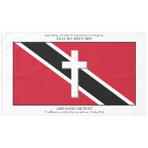 Keepsake TRINIDAD FLAG Cross Scripture Large Tablecloth