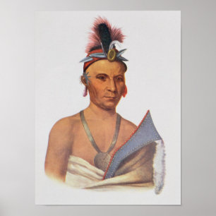 Keesheswa or 'the Sun', a Fox Chief Poster
