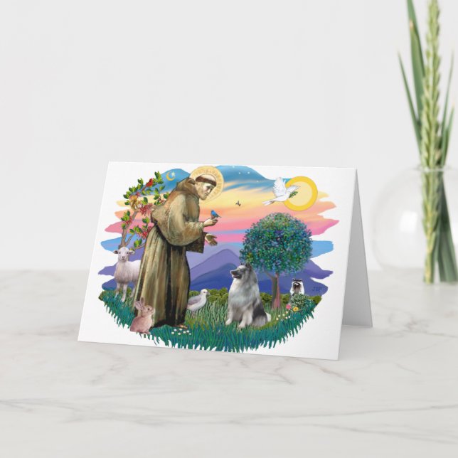 Keeshond (#2) card (Front)