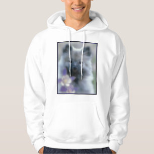 Keeshond and Columbine  - Dog Photograph Hoodie