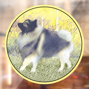 Keeshond Aspen Painting - Cute Original Dog Art