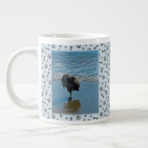 Keeshond Ballet Photograph - Cute Original Dog Art Large Coffee Mug