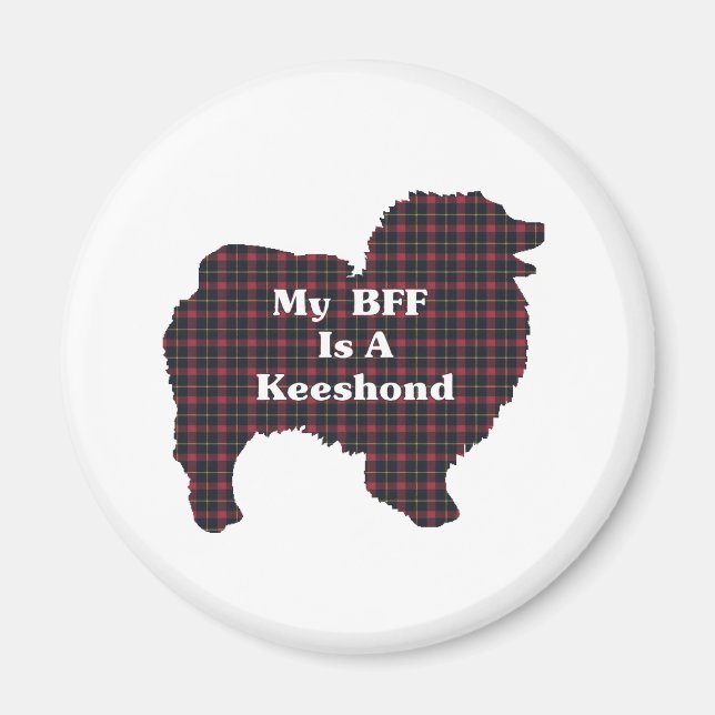 Keeshond BFF Gifts Magnet (Front)