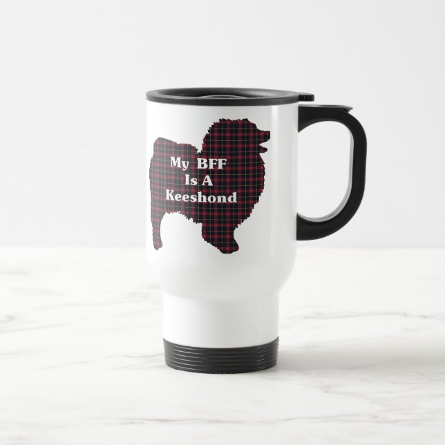 Keeshond BFF Gifts Travel Mug (Right)