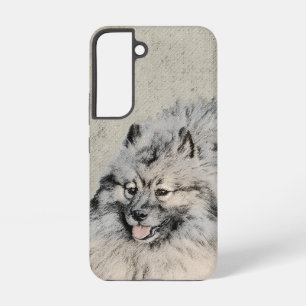 Keeshond Brothers Painting - Original Dog Art Samsung Galaxy Case