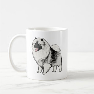 Keeshond Cartoon Dog Cute Keesie Lover's Coffee Mug