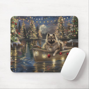 Keeshond Christmas Festive Voyage Mouse Pad