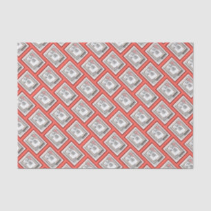 Keeshond Christmas Winter Window Painting Dog Art Tissue Paper