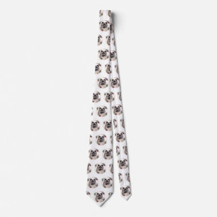 Keeshond Christmas Wreath Festive Pup Tie