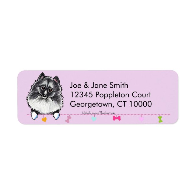 Keeshond Cute Dangles Thistle (Front)