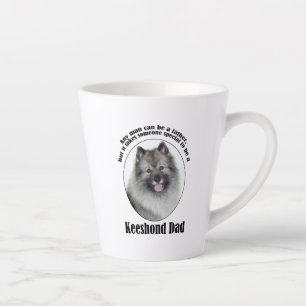 Keeshond Dad Latte Mug