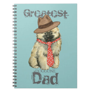 Keeshond Dad Spiral Notebook