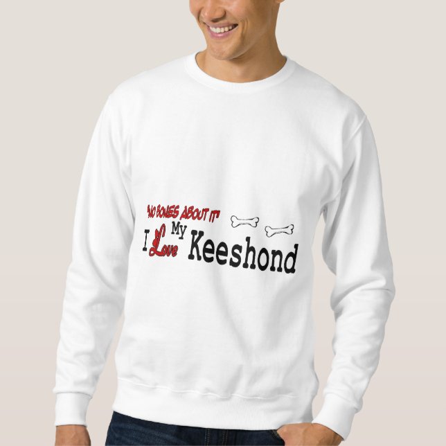 Keeshond Dog Gifts Sweatshirt (Front)