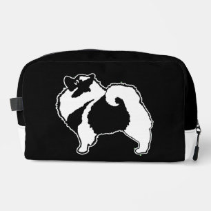 Keeshond Graphic Outline Cute Original Pet Dog Art Dopp Kit