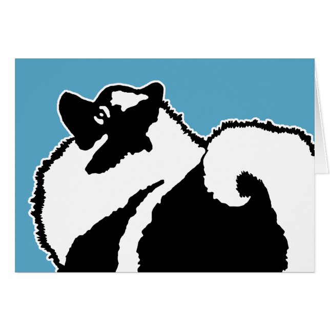 Keeshond Graphics  - Cute Original Dog Art (Front Horizontal)