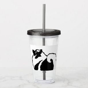Keeshond Graphics  - Cute Original Dog Art Acrylic Tumbler