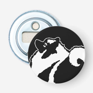 Keeshond Graphics - Cute Original Dog Art Bottle Opener