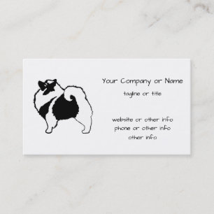 Keeshond Graphics  - Cute Original Dog Art Business Card
