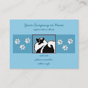 Keeshond Graphics - Cute Original Dog Art Business Card