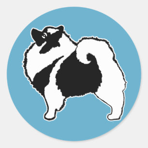Keeshond Graphics - Cute Original Dog Art Classic Round Sticker