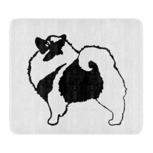 Keeshond Graphics  - Cute Original Dog Art Cutting Board