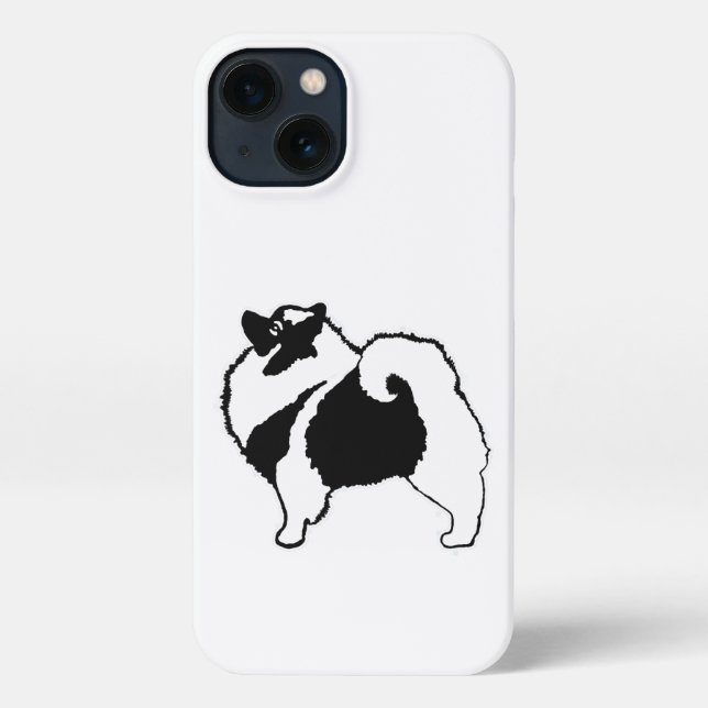 Keeshond Graphics  - Cute Original Dog Art iPhone Case (Back)