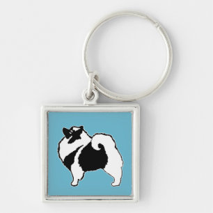 Keeshond Graphics  - Cute Original Dog Art Key Ring