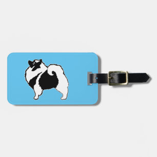 Keeshond Graphics  - Cute Original Dog Art Luggage Tag