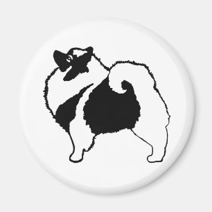 Keeshond Graphics - Cute Original Dog Art Magnet
