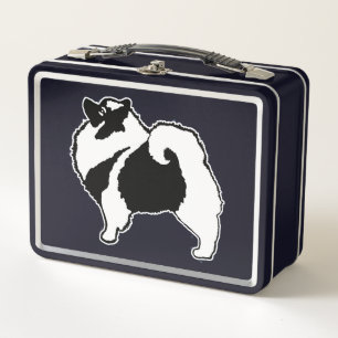 Keeshond Graphics  - Cute Original Dog Art Metal Lunch Box
