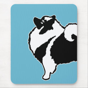 Keeshond Graphics - Cute Original Dog Art Mouse Pad