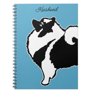 Keeshond Graphics  - Cute Original Dog Art Notebook