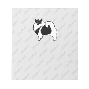 Keeshond Graphics  - Cute Original Dog Art Notepad