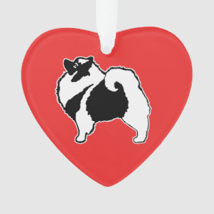 Keeshond Graphics  - Cute Original Dog Art Ornament