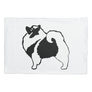 Keeshond Graphics  - Cute Original Dog Art Pillowcase