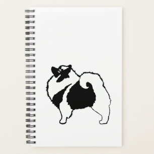 Keeshond Graphics - Cute Original Dog Art Planner