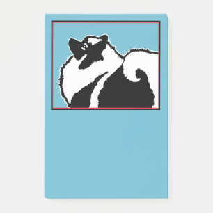 Keeshond Graphics - Cute Original Dog Art Post-it Notes