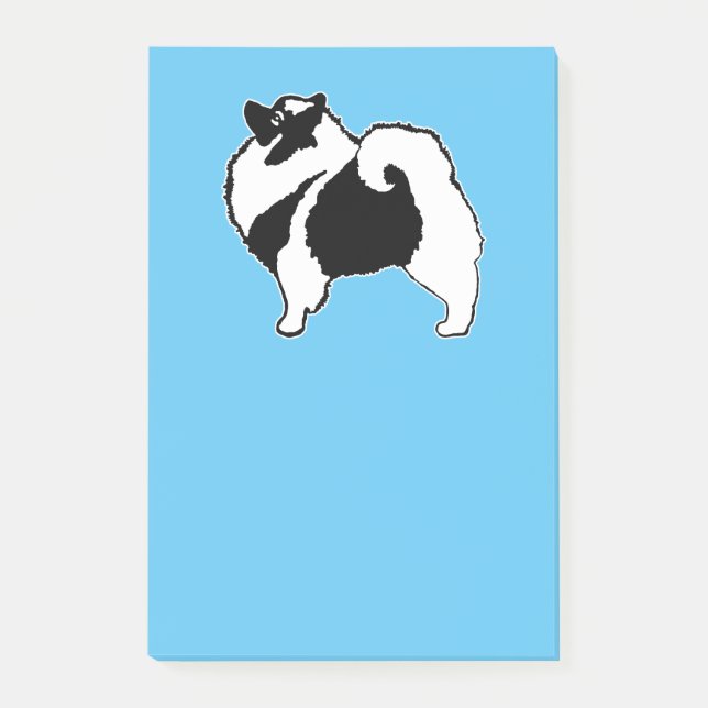Keeshond Graphics  - Cute Original Dog Art Post-it Notes (Front)