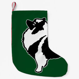 Keeshond Graphics  - Cute Original Dog Art Small Christmas Stocking