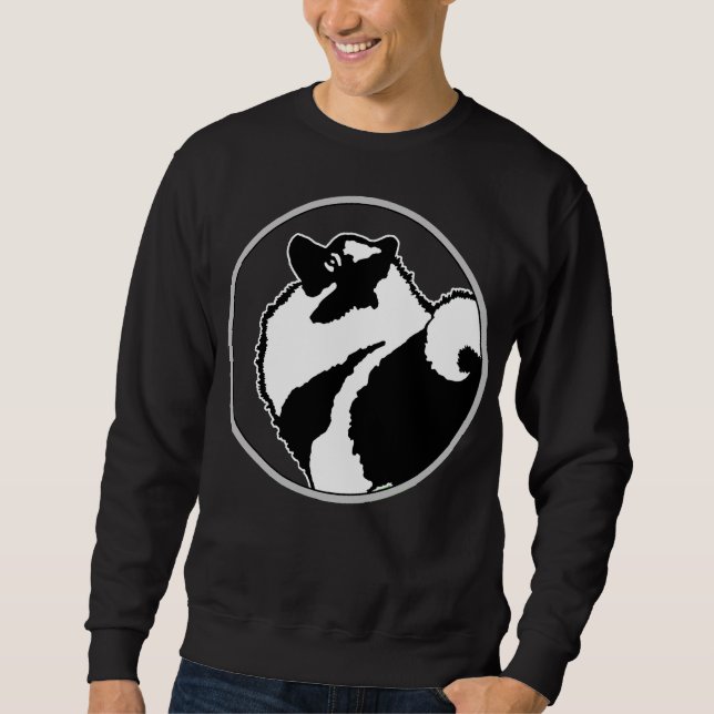 Keeshond Graphics  - Cute Original Dog Art Sweatshirt (Front)