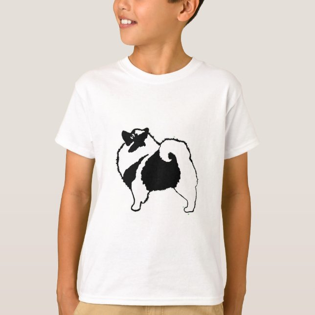 Keeshond Graphics  - Cute Original Dog Art T-Shirt (Front)
