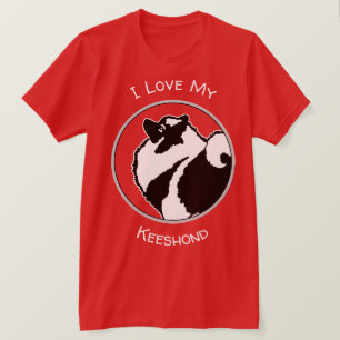 Keeshond Graphics - Cute Original Dog Art T-Shirt