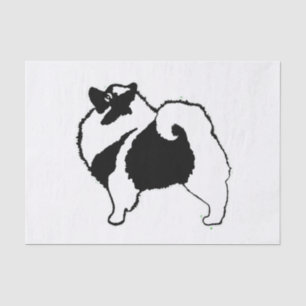 Keeshond Graphics  - Cute Original Dog Art Tissue Paper