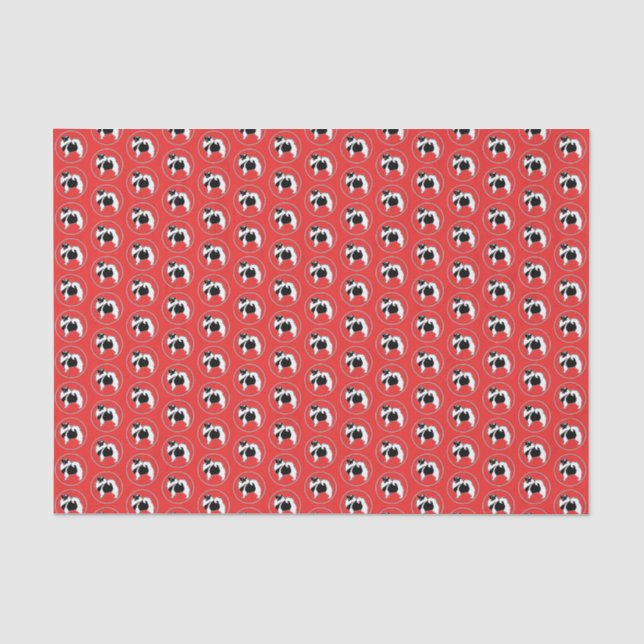 Keeshond Graphics  - Cute Original Dog Art Tissue Paper (Front)