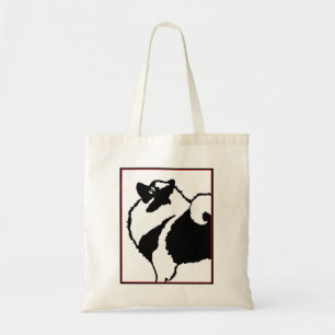Keeshond Graphics - Cute Original Dog Art Tote Bag