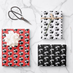Keeshond Graphics  - Cute Original Dog Art Wrapping Paper Sheet