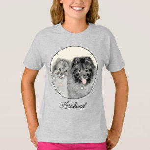 Keeshond Graphics Keeshond Mum and Son T-Shirt